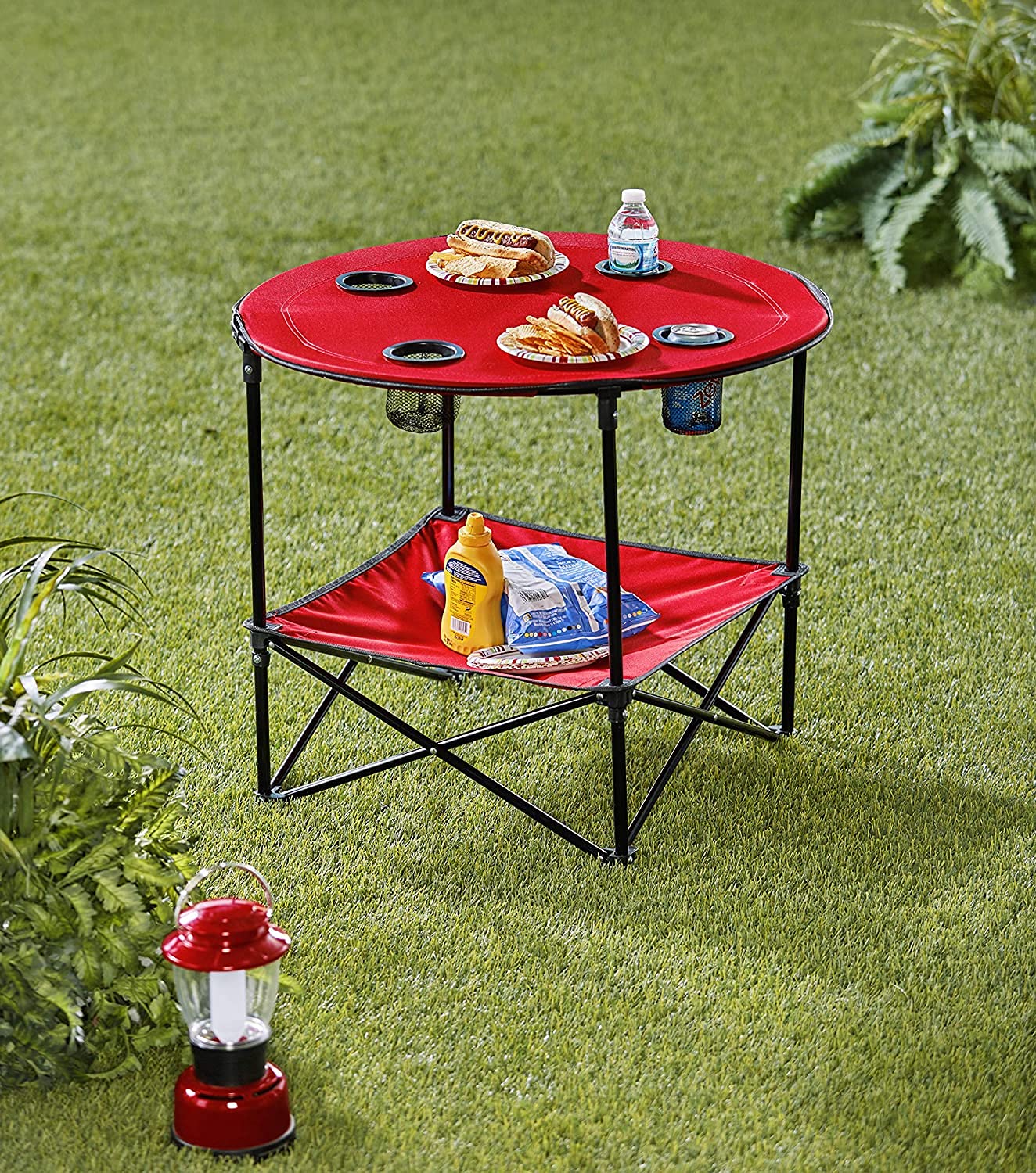 Amazon.com: The Lakeside Collection Portable Folding Picnic Table